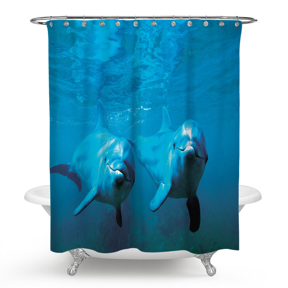 Full Size Dolphin Shower Curtain - Image 2