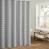 Full Size Geometric Pattern Shower Curtain Hook Set, Waterproof And Chic For Bathroom Decor