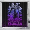 Full Size Shower Curtain with Warrior Valhalla Norse Vikings Pattern, 3D Print Waterproof for Bathroom/Laundry