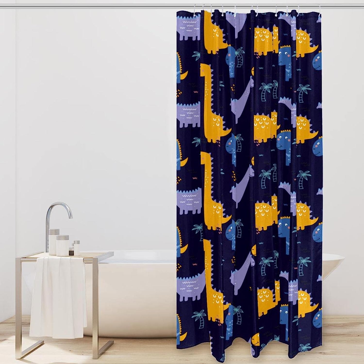 Full-Size Dinosaur Shower Curtain For Maximum Coverage - Image 2