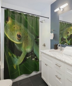 Fun And Adorable Frog Shower Curtain - A Perfect Addition To Your Bathroom Decor