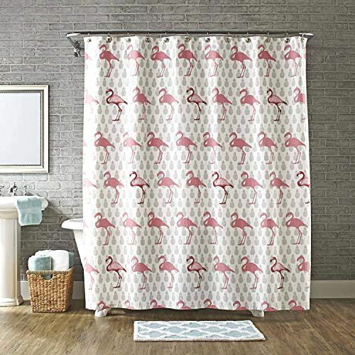 Fun And Flirty Flamingo Shower Curtain For A Playful Bathroom