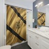 Fun And Funky Golden Tiger Shower Curtain For Kids Bathroom - Elegant And Stylish