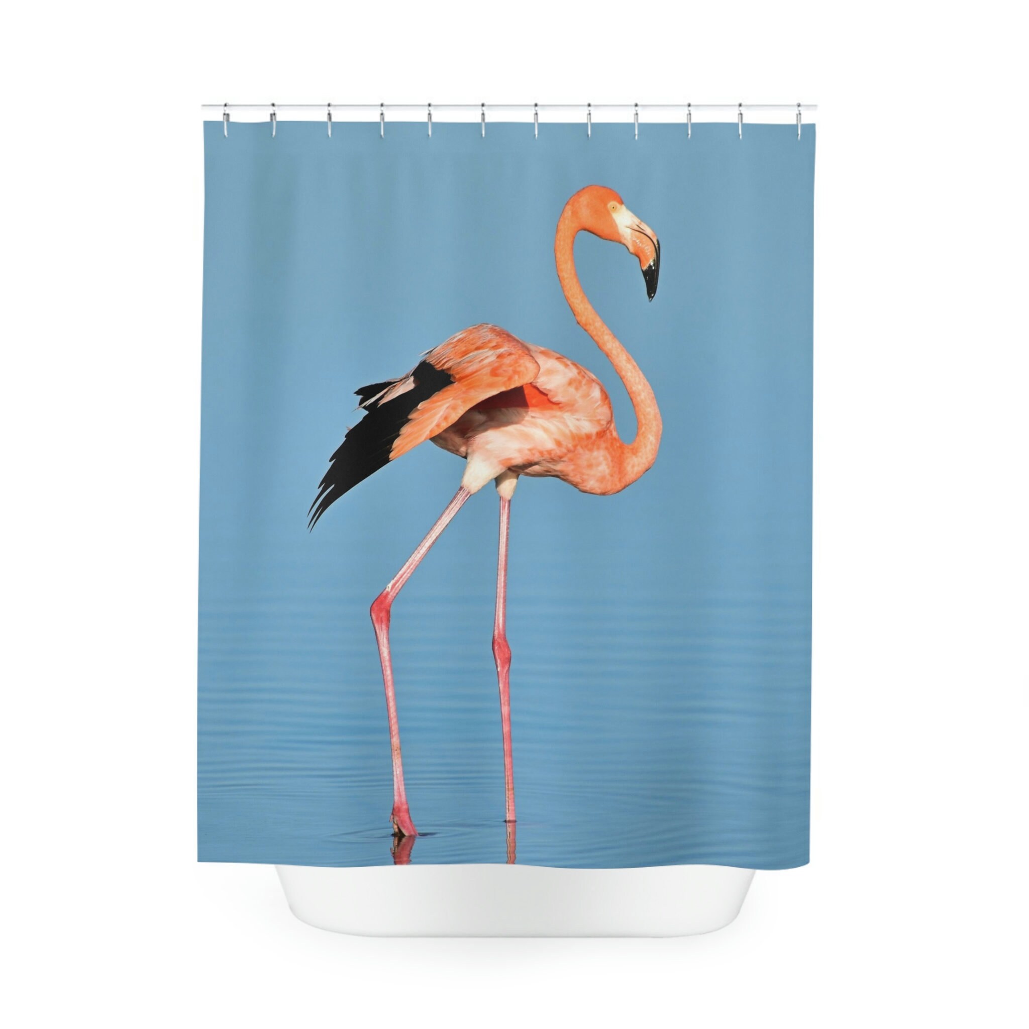 Fun And Playful Flamingo Shower Curtain For A Whimsical Bathroom