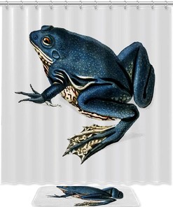Fun And Playful Frog Waterproof Shower Curtain - A Perfect Addition To Your Bathroom Decor