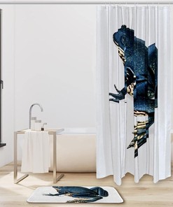 Fun And Playful Frog Waterproof Shower Curtain - A Perfect Addition To Your Bathroom Decor