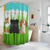 Fun And Sunny Summer Day Shower Curtain With Dog Days Of Summer Theme For Dog Lovers