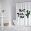 Fun And Unique Don'T Touch Me Cactus Shower Curtain For A Quirky Bathroom