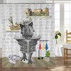 Fun Dino Shower Curtain For Kids And Women - Cute And Funny Bathroom Decor