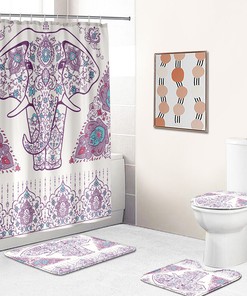 Fun Elephant Shower Curtain For Your Bathroom