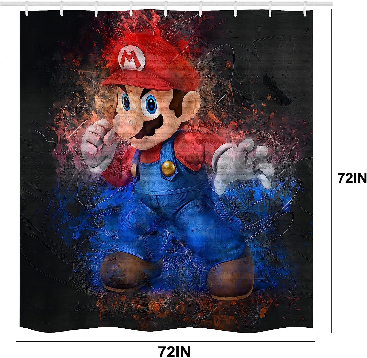 Fun Game Cartoon Shower Curtain for Your Bathroom