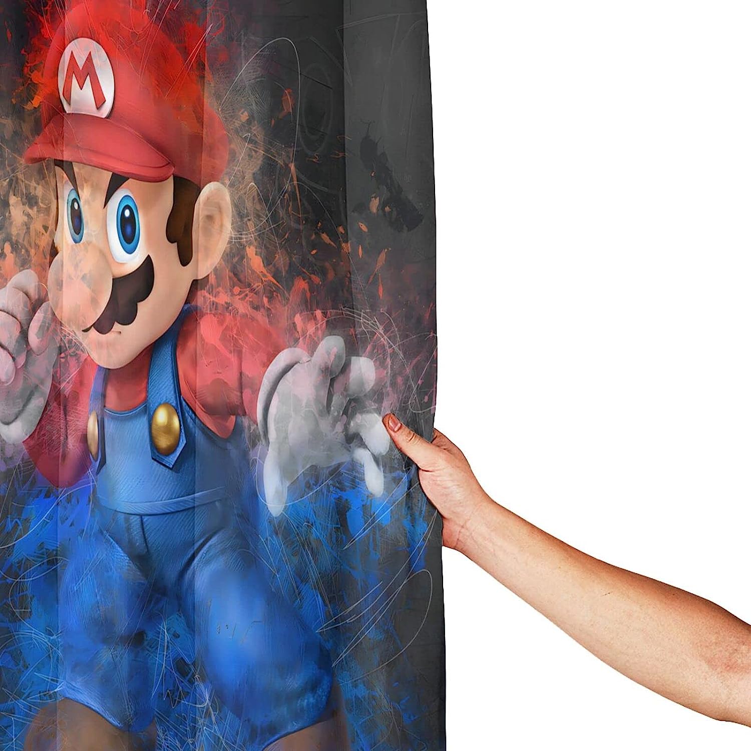 Fun Game Cartoon Shower Curtain for Your Bathroom