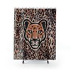 Fun Leopard Print Shower Curtain, Wild Bathroom Decor