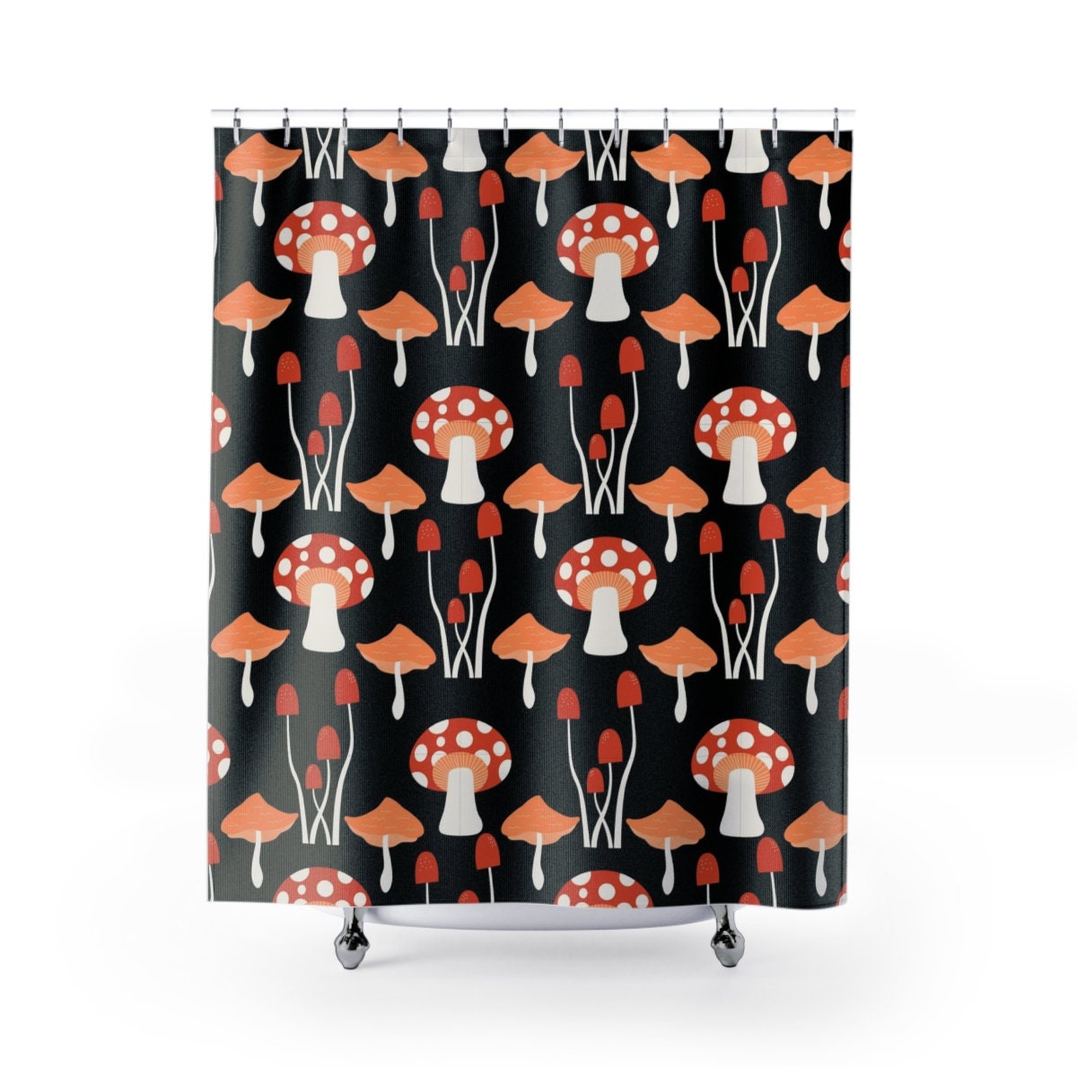 Fun Mushroom Shower Curtain for Home Decor, Bathroom Accessory