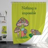Fun Mushroom and Frog Vintage Bathroom Shower Curtain Idea