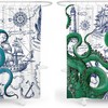 Fun Nautical Octopus Design Shower Curtain With A Vintage Twist