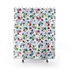 Fun Penguins and Snowflakes Print Shower Curtain, Fabric Christmas Shower Curtain