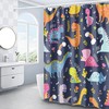 Fun Raptor Dino Shower Curtain For Kid'S Bathroom