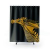 Fun Shower Curtain with Animal Art for Creative Bathroom Decor - Restroom Shower Curtains
