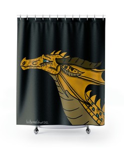 Fun Shower Curtain with Animal Art for Creative Bathroom Decor - Restroom Shower Curtains