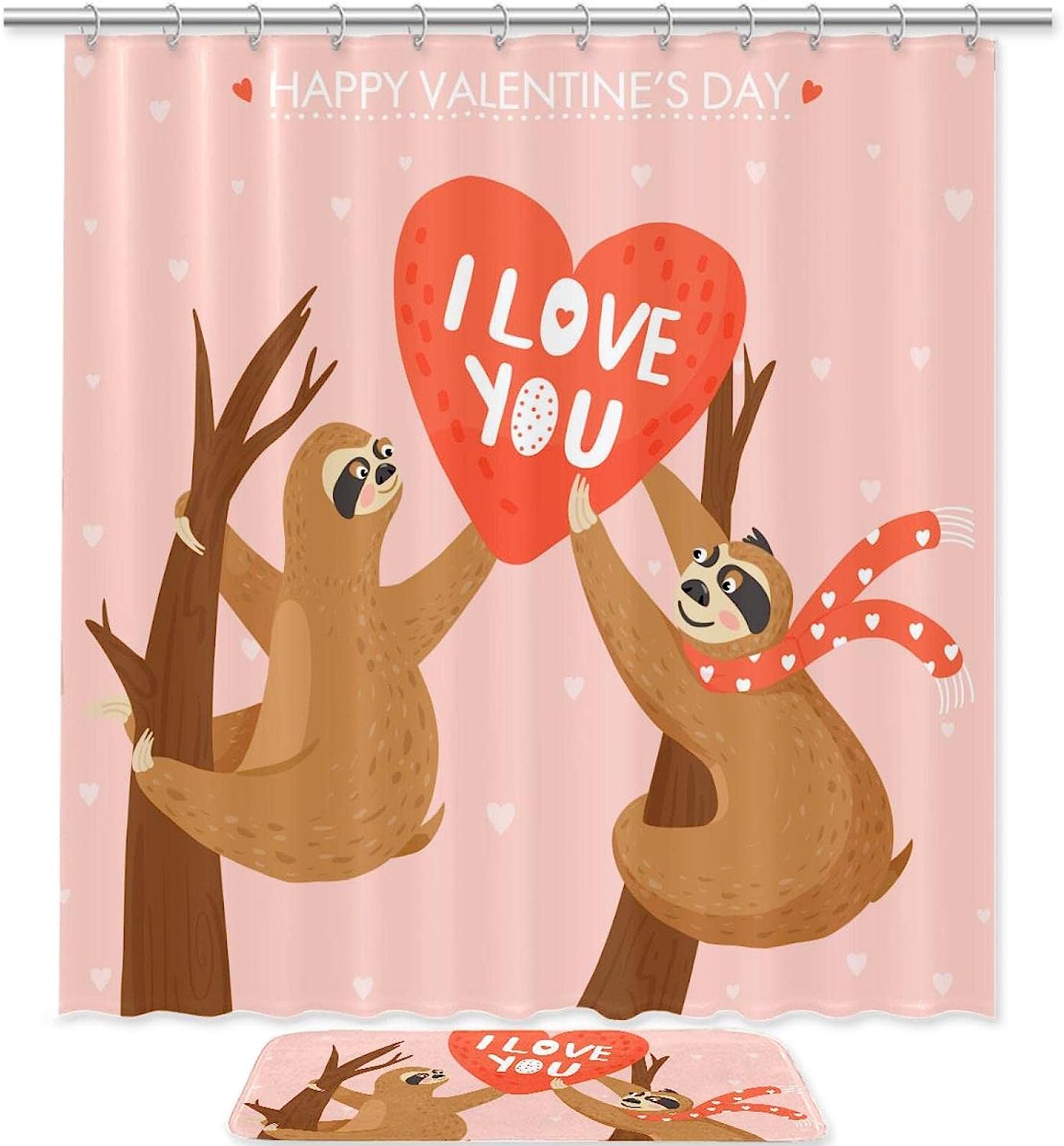 Fun Sloth Design Shower Curtain, Bring a Smile to Your Bathroom
