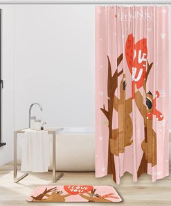 Fun Sloth Design Shower Curtain, Bring a Smile to Your Bathroom
