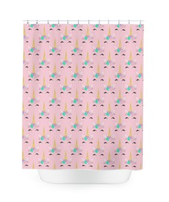 Fun Universal Unicorn Shower Curtain for Your Bathroom