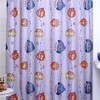 Fun and Bold Fish Playground Blue Shower Curtain with Tropical Bath Shower Theme 