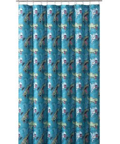 Fun and Colorful Dinosaur Roar Your Zone Microfiber Print Shower Curtain for a Vibrant Kids' Bathroom