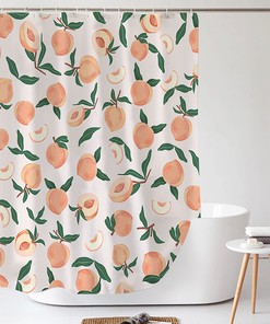 Fun and Cute Bright Colorful Design Fruits Shower Curtain