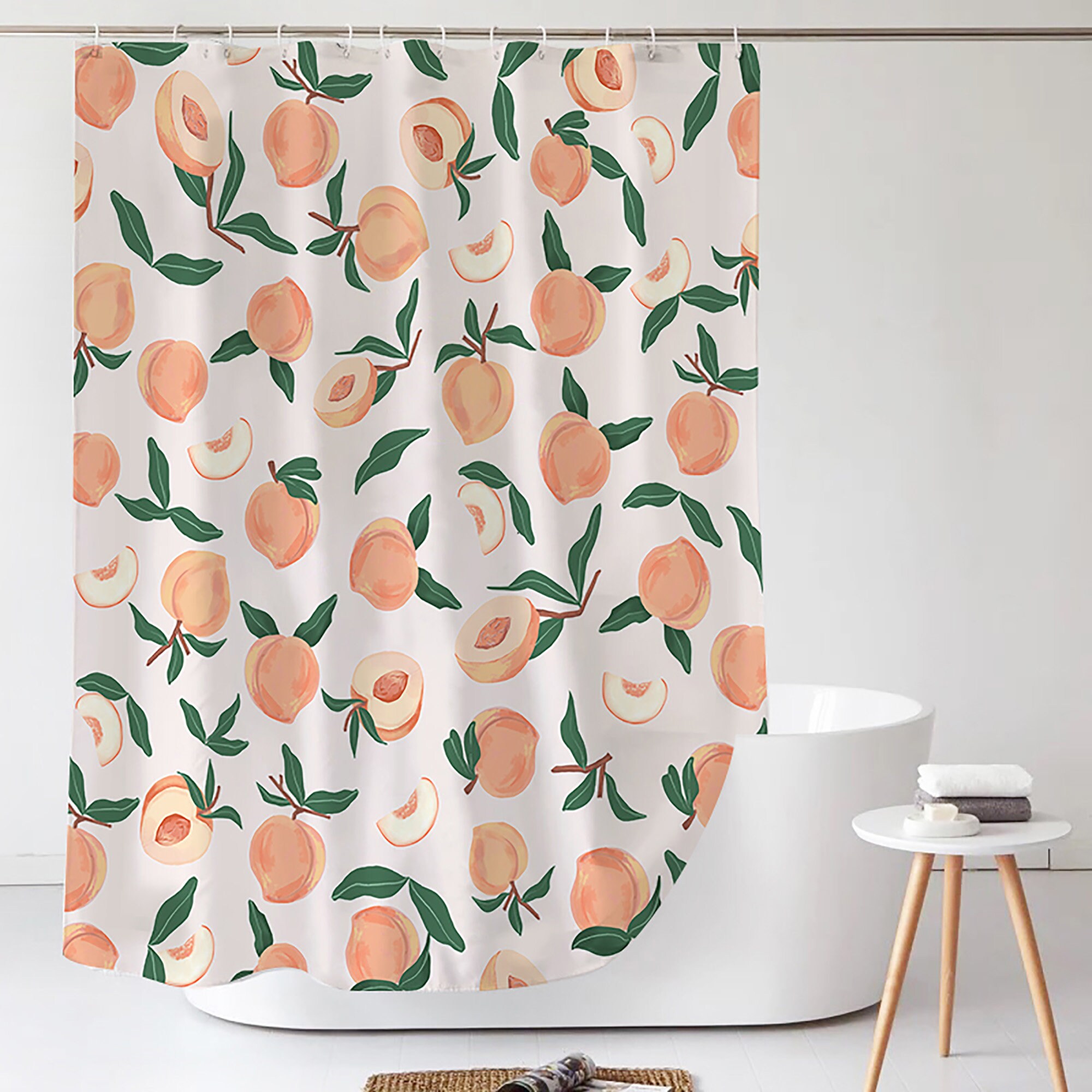 Fun and Cute Bright Colorful Design Fruits Shower Curtain