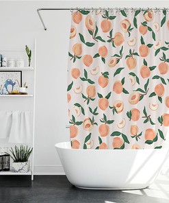 Fun and Cute Bright Colorful Design Fruits Shower Curtain