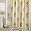 Fun and Novelty Pineapple Shower Curtain for a Unique Bathroom Decor
