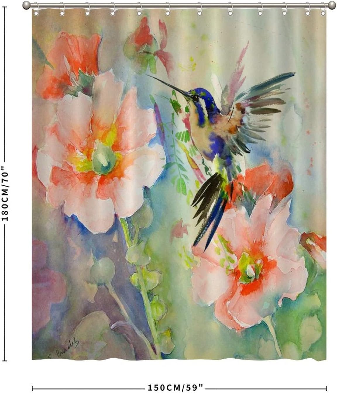 Fun and Playful Cute Birds Shower Curtain for a Kid's Bathroom