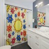 Fun and Unique Sunshine Shower Curtain - Summery Bathroom Decor Perfect for Any Home