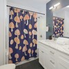 Fungi Mushroom Shower Curtain, Psychedelic Bathroom Accessories