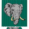 Funky Elephant Print Waterproof Shower Curtain For Your Bathroom