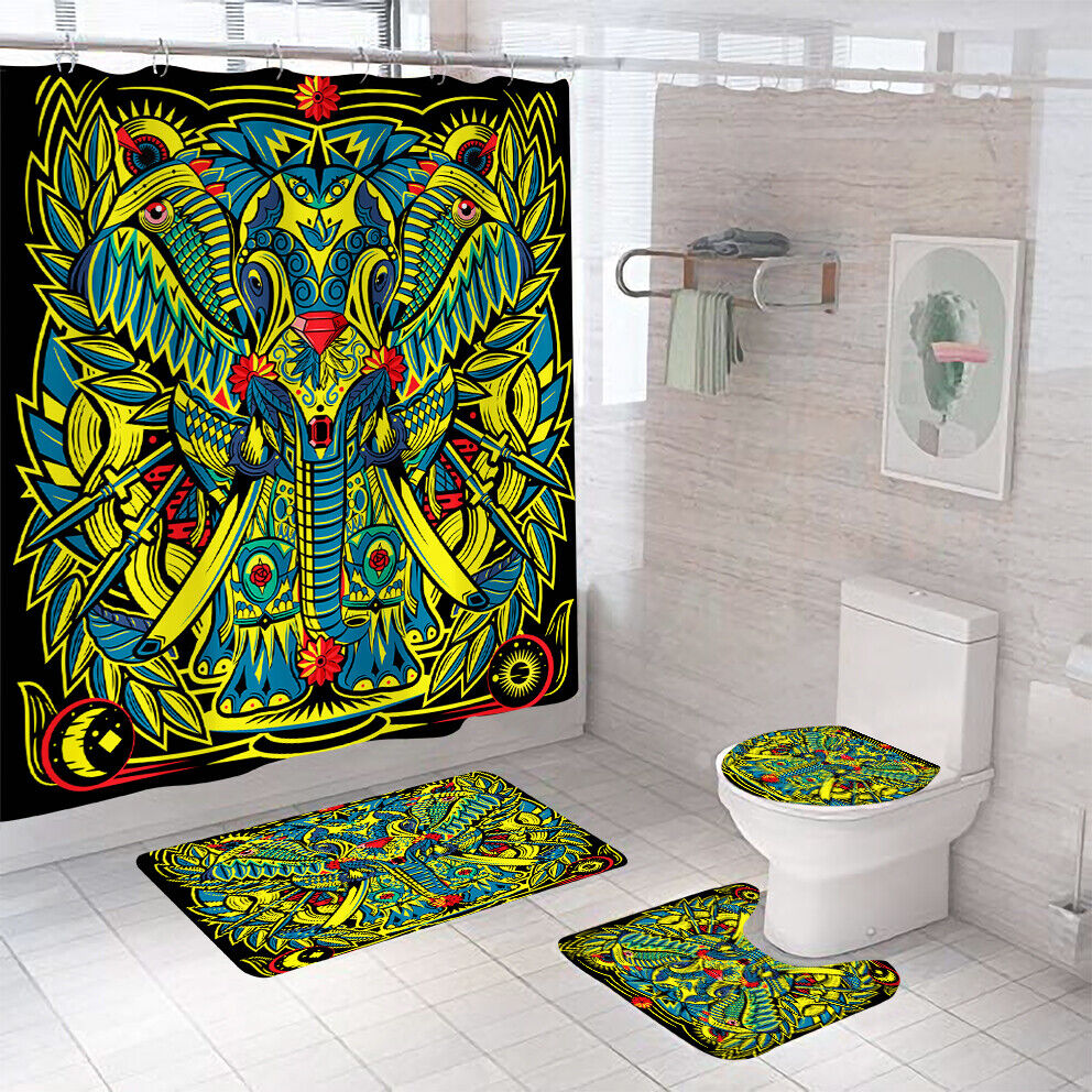 Funky Elephant Shower Curtain For Your Bathroom