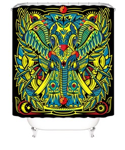 Funky Elephant Shower Curtain For Your Bathroom