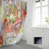 Funky Frog Grumpy Frog Psychedelic Shower Curtain