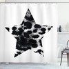 Funky Leopard Print Shower Curtain, Geometric Bathroom Decor