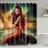 Funky and Classy Mermaid Retro Shower or Bath Curtain Set