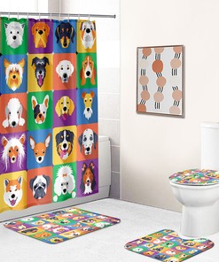 Funny And Quirky Dog Shower Curtain - Add Some Whimsy To Your Bathroom