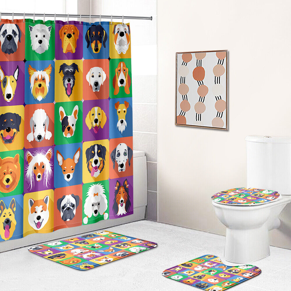 Funny And Quirky Dog Shower Curtain - Add Some Whimsy To Your Bathroom