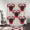 Funny And Stylish Pug Dog Decorative Shower Curtain For Bathroom