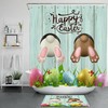 Funny Bunny Colorful Easter Eggs Shower Curtain For Bathroom Accessories