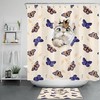 Funny Cartoon Pet Cat Butterfly Print Shower Curtain For Kids Bathroom Decor