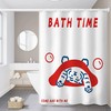 Funny Cartoon Tiger Shower Curtain For Home Decoration And Gift Ideas