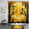 Funny Cat Pumpkin Halloween Shower Curtain For A Spooky Bath
