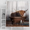 Funny Cow Print Shower Curtain For Quirky Bathroom Decor